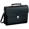 Alassio Forte Briefcase with Shoulder Strap, 5 Document Sections, Leather-look, Black