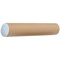 Cardboard Postal Tube with Plastic End Caps, L450xDia.75mm, Pack of 12