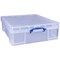 Really Useful Storage Box, 70 Litre, Clear