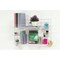 Multifunctional Wall-Store Frame, Includes Hooks, Trays and 2 Shelves, 600x1000mm, White