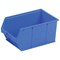 Heavy Duty Polypropylene Storage Bin, W350xD205xH182mm, Blue, Pack of 10