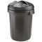 Refuse Bin, 80 Litre, Black