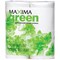 Maxima Green White Recycled Toilet Roll, 320 Sheet Rolls, Pack of 36
