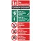 Stewart Superior CO2 Fire Extinguisher Safety Sign W100xH200mm Self-adhesive Vinyl