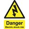 Stewart Superior Danger Electric Shock Risk Sign - 150x200mm