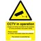Stewart Superior Caution CCTV Cameras in Operation Sign - 150x200mm