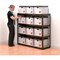 Influx Archive Shelving Unit, 4 Shelves, W1320mm Wide, Black