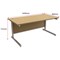 Trexus Contract Rectangular Desk / 1600mm Wide / Oak
