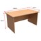 Trexus Classic Panelled Rectangular Desk / 1400mm Wide / Beech