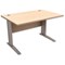 Sonix Premier Rectangular Desk / 1600mm Wide / Maple
