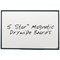 5 Star Lightweight Magnetic Drywipe Board - W1800xH1200mm