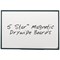 5 Star Lightweight Magnetic Drywipe Board - W1800xH1200mm