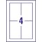 Avery Printable Cards 128mm x 82mm Inkjet Prints on Both Sides 100 Cards / 25 Sheets - C2318-25 Avery Printable Cards 128mm x 82mm Inkjet Prints on Both Sides 100 Cards / 25 Sheets - C2318-25
