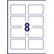Avery Business Cards 85mm x 54mm Inkjet Prints on Both Sides 80 Cards / 10 Sheets - Avery Business Cards 85mm x 54mm Inkjet Prints on Both Sides 80 Cards / 10 Sheets -