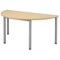 Sonix Table Semicircular 25mm Top W1600xD800xH720mm Maple