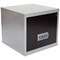 Pierre Henry Steel Cube Filing Cabinet, 1 Drawer, A4, Silver & Black