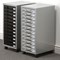 Multi Drawer Storage Cabinet - Steel - 12 Drawers - Silver and Black