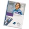 GBC Report Covers, Front: Clear, Back: White Leathergrain, A4, Pack of 50