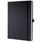 Sigel Conceptum Padded Cover Notebook / A4 / Ruled / 194 Pages / Black