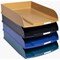 Exacompta NeoDeco Letter Tray Set 346x255x65mm Assorted Colours (Pack 4) -