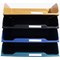 Exacompta NeoDeco Letter Tray Set 346x255x65mm Assorted Colours (Pack 4) -