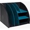 Exacompta NeoDeco Desktop Organiser 282x356x282mm Black/Duck Blue (Each) -
