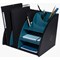 Exacompta NeoDeco Desktop Organiser 282x356x282mm Black/Duck Blue (Each) -