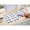 Avery Self Adhesive Name Badges 75 x 40 mm Laser Acetate Silk 240 Labels / 20 Sheets - L4782-20