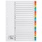 5 Star Index Dividers, A-Z, Multicoloured Mylar Tabs, A4, White