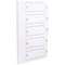 Concord Presentation Index, Unpunched, 1-5, Mylar Tabs, A4, White, Pack of 20
