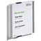 Durable Info Sign Anodised Aluminium Door Sign Holder, A5, Portrait, Grey