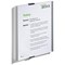 Durable Info Sign Anodised Aluminium Door Sign Holder, A4, Portrait, Grey