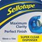 Sellotape Super Clear Tape and Dispenser 18mm x 15m (Pack 6) -