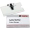 Avery 4820 Printable Name Badges with Plastic Cases and Pins, 90 x 50 mm Badges, Pack of 50, White