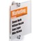 Durable Crystal Sign Frameless Acrylic Door Sign Holder, 148x148mm, Clear