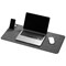 Durable Effect Felt Desk Mat with Fold-Out Phone Holder, 70x33cm, Grey