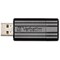 Verbatim PinStripe Drive / USB 2.0 / Retractable / 8GB / Black