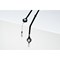 Avery Lanyard Black 40 x 1cm with 60cm Reel (Pack 10) - 4830