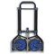 5 Star Folding Hand Trolley, Capacity 70kg, Black and Blue