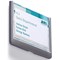 Durable Adhesive Click Sign Wall Mounted Door Sign Holder, 149x105.5mm, Grey