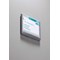 Durable Adhesive Click Sign Wall Mounted Door Sign Holder, 149x105.5mm, Grey