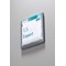 Durable Adhesive Click Sign Wall Mounted Door Sign Holder, 149x148.5mm, Grey