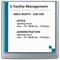 Durable Adhesive Click Sign Wall Mounted Door Sign Holder, 149x148.5mm, Grey
