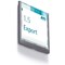 Durable Adhesive Click Sign Wall Mounted Door Sign Holder, 149x148.5mm, Grey