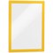 Durable Duraframe Self Adhesive Magnetic Signage Frame, A4, Yellow, Pack of 2