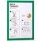 Durable Duraframe Self Adhesive Signage Frame, A4, Green, Pack of 10 Durable Duraframe Self Adhesive Signage Frame, A4, Green, Pack of 10