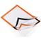 Durable Duraframe Self Adhesive Signage Frame, A4, Orange, Pack of 10