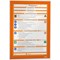 Durable Duraframe Self Adhesive Signage Frame, A4, Orange, Pack of 10