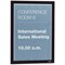 Durable Duraframe Self Adhesive Signage Frame, A4, Black