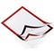 Durable Duraframe Self Adhesive Signage Frame, A4, Red